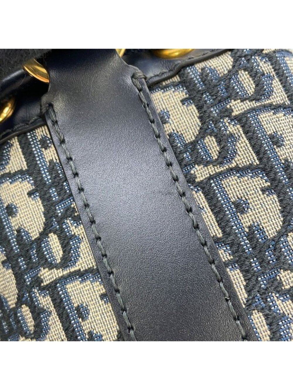 Dior Backpack Oblique Small Navybeige - Picture 9 of 10